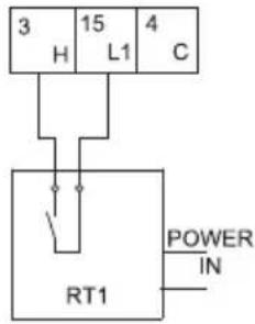 3 H 15 L1 4 C RT1 POWER IN