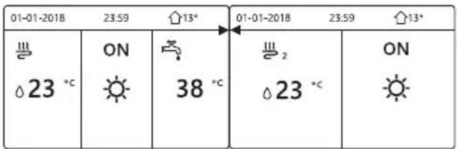 01-01-2018 23:59 13° 01-01-2018 23:59 13° ON 38 °C 23 °C ON 23 °C 23 °C