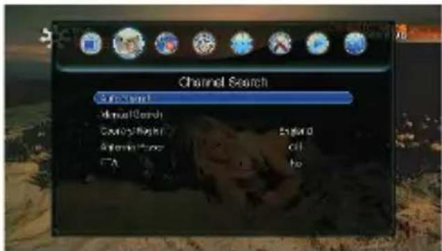 Channel Search AutoView Manual Coverage Coverage Right Security Power Ctrl Enable 0 on be