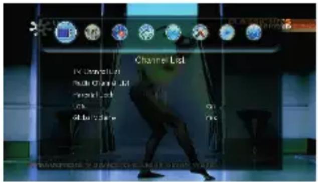 Channel List PC Channel List Radio Channel List Radio Lock Link Global Cable