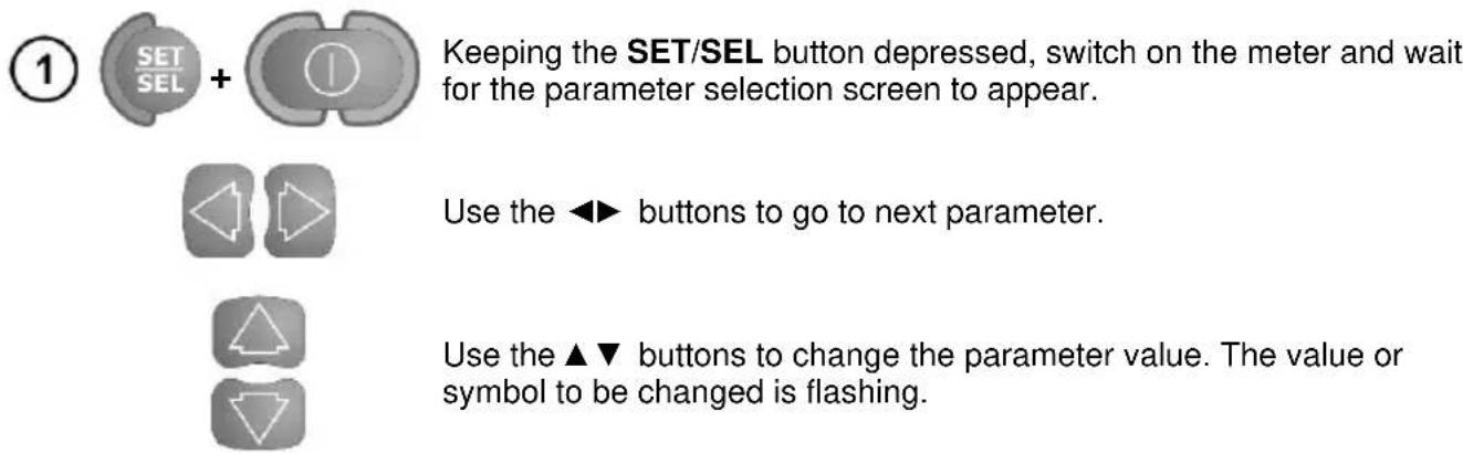 Sonel MPI-502F - Selecting general measurement parameters - 1