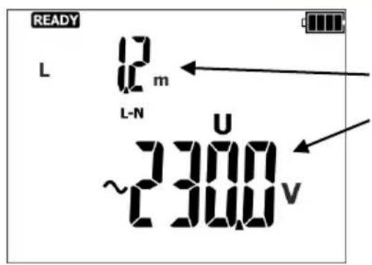 READY L 12 m L-N U ~2300 V