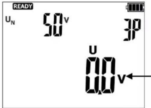 READY U_N 50 V 3P U 0.0 V