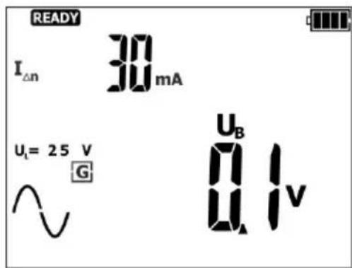 READY I△n 30 mA U₁= 25 V G U_B U_1 I_V