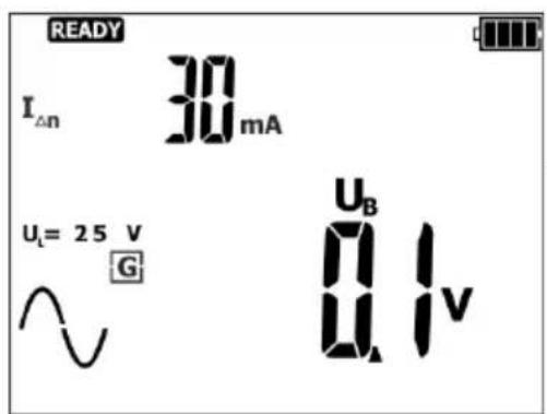 READY I△n 30 mA U_L = 25 V G U_B 0.1V