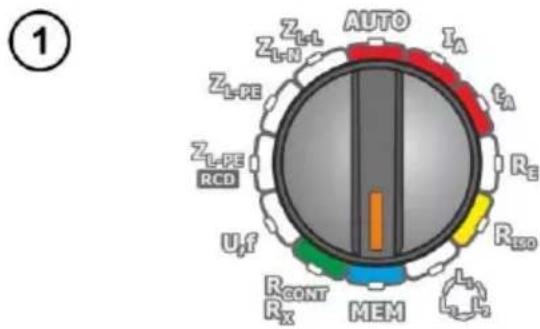 1 AUTO ZL-L ZL-N ZL-PE ZL-PE I RCD U,f RE RGO MEM RCONT Rx