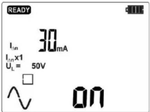 READY IOn 30mA IOn×1 UL = 50V ~ □ ON