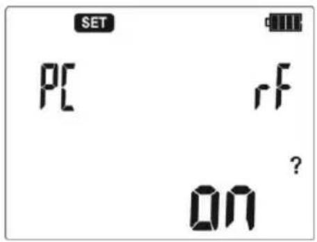 SET PC rf ON ?