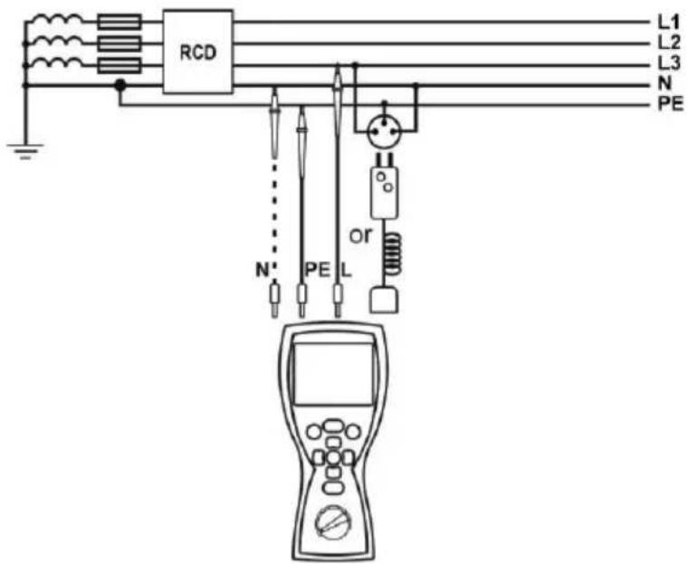 RCD L1 L2 L3 N PE N PE L or