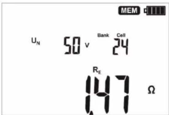 MEM UN 50 v Bank Cell 24 RE 147 Ω
