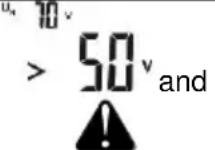 Sonel MRU-21 - Additional information displayed by the meter - 2