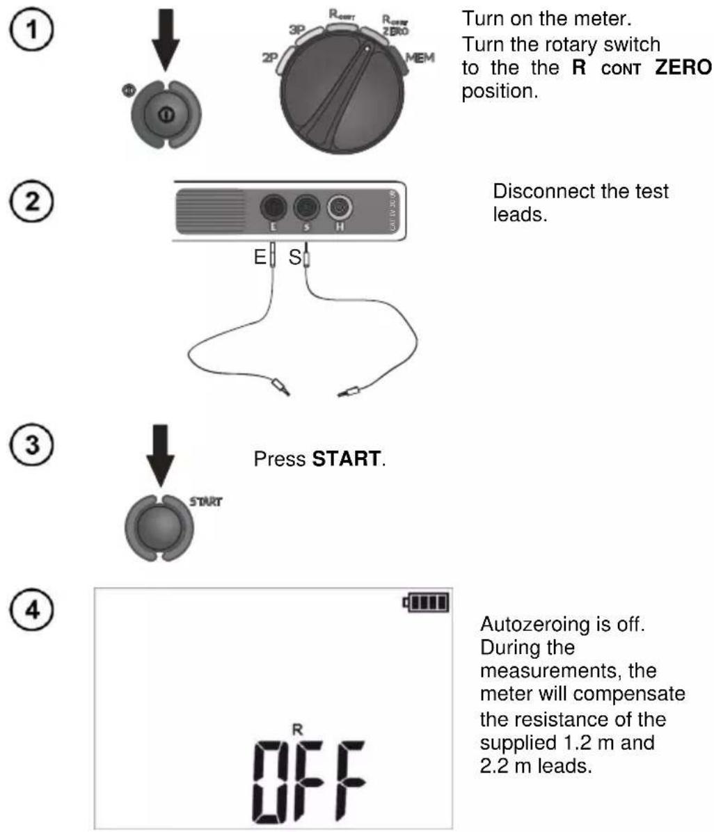 Sonel MRU-21 - Turning AUTOZERO off - 1
