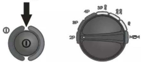 Diagram showing a mechanical component with labeled parts and an exploded view of its cross-section with numbered parts.