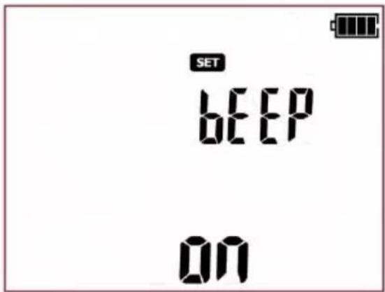 SET BEEP ON