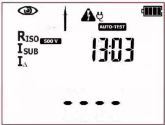 RISO 500 V I_SUB I_Δ AUTO-TEST 13:03