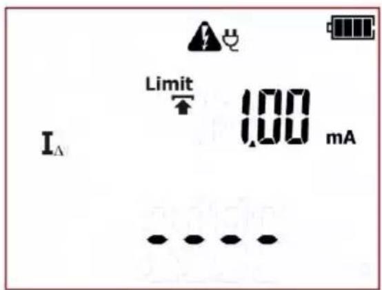 Limit IΔ 1.00 mA