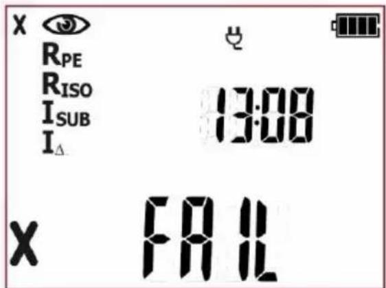 X RPE RISO ISUB IΔ 13:08 X FAIL
