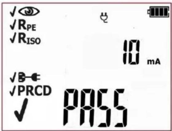 ✓ eye ✓ RPE ✓ RISO 10 mA ✓ B- ✓ PRCD ✓ PASS