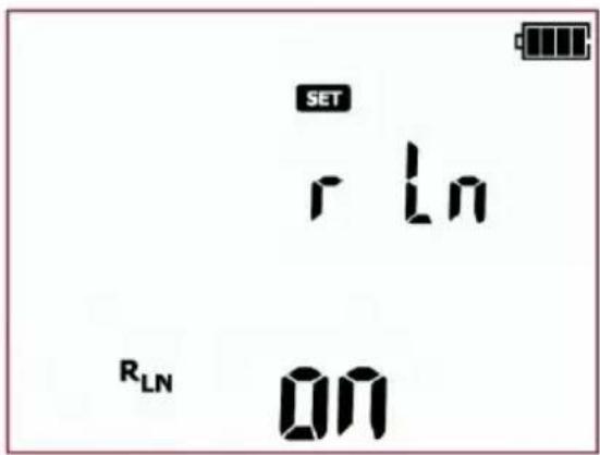 SET r Ln R_LN on