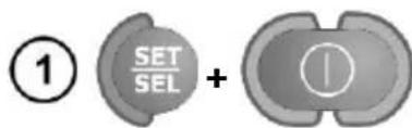 ① SET SEL + ⏻