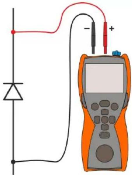 Sonel PVM-1020 - Diode test with 200 mA current - 3