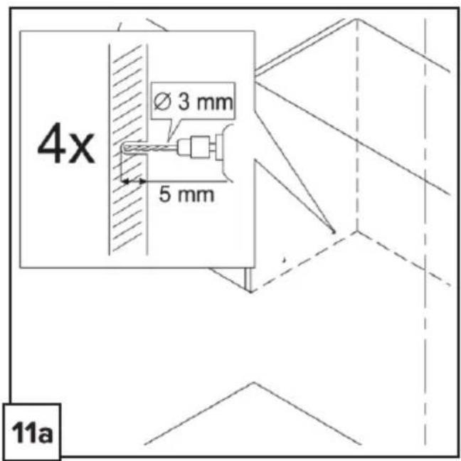 4x Ø 3 mm 5 mm 11a