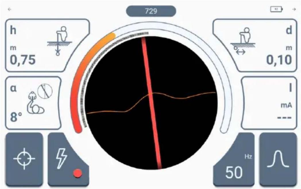 Sonel LKZ-2500 Start - Routing screen of the Sonel LKZ Mobile application - 1