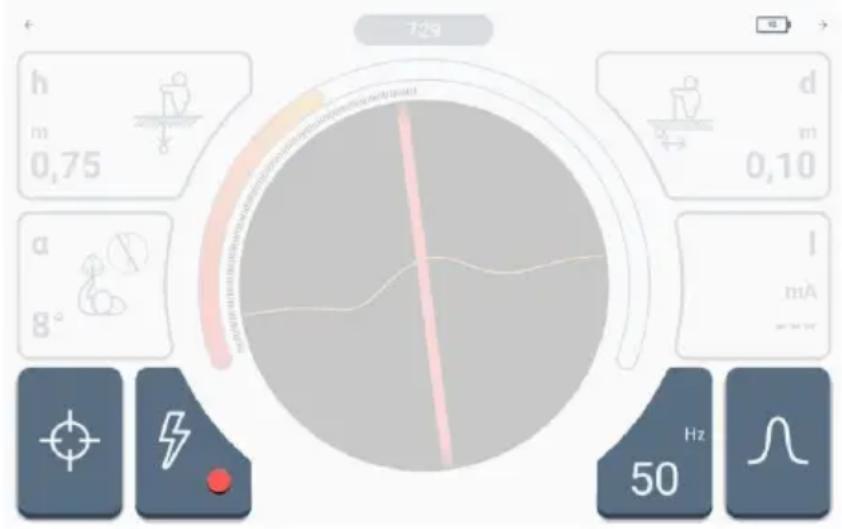Sonel LKZ-2500 Start - Routing screen of the Sonel LKZ Mobile application - 4