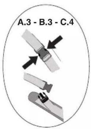 A.3 - B.3 - C.4