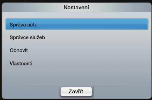 SAMSUNG UE37D6205TS - - Správa účtu - 1