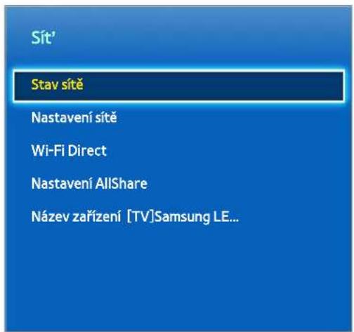 SAMSUNG UE42F5500AY - Kontrola stavu sítě - 1