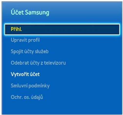 SAMSUNG UE46F6510SD - Účet Samsung - 1