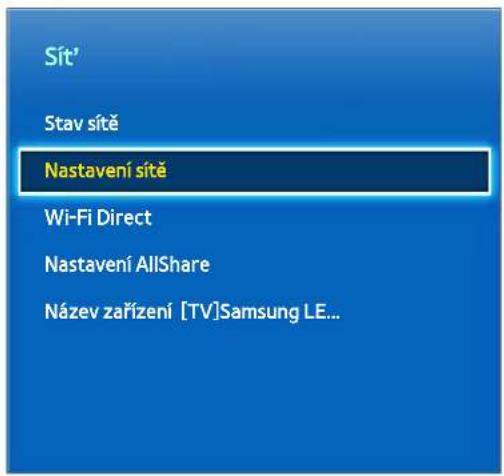 SAMSUNG UE46F6510SD - Nastavení pevné sítě - 1
