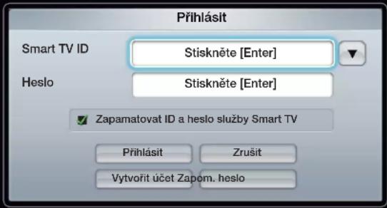 SAMSUNG UE46D6755WS - Přihlášení k účtu - 1