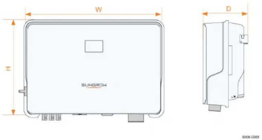 Sungrow SG10RS-L - Dimensions - 1