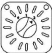 Simple diagram of a cell with nucleus and spindle fibers, no text or symbols present