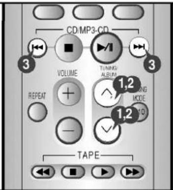 SAMSUNG MM-T5 - Volba alba a stopy MP3-CD - 2