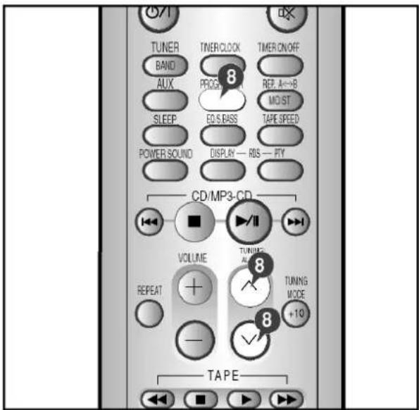 SAMSUNG MM-T5 - Volba uložené stanice - 1