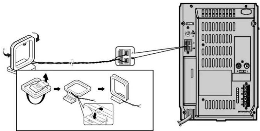 SAMSUNG MM-T5 - Připojení antény AM (MW)/LW - 2