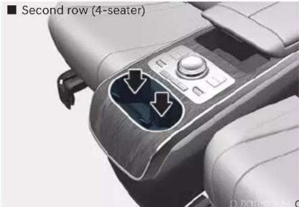 ■ Second row (4-seater)