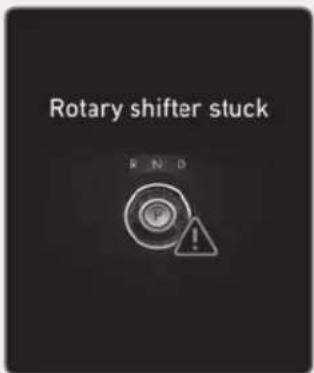 Rotary shifter stuck R N D