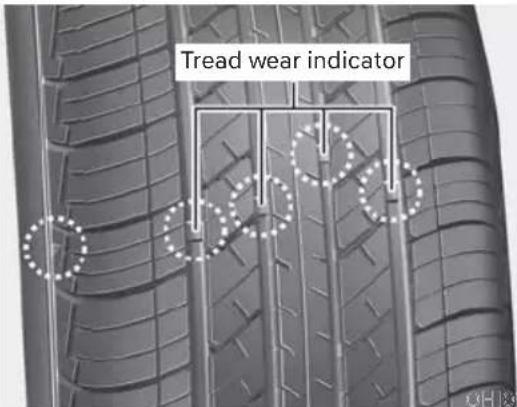 Tread wear indicator