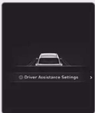Driver Assistance Settings