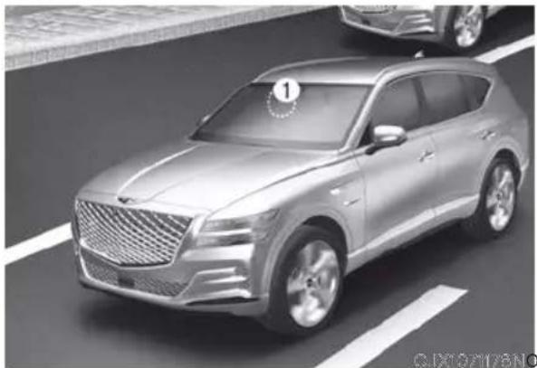 Genesis GV80 (2023) - LANE FOLLOWING ASSIST (LFA) - 1