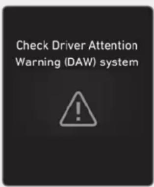 Check Driver Attention Warning (DAW) system