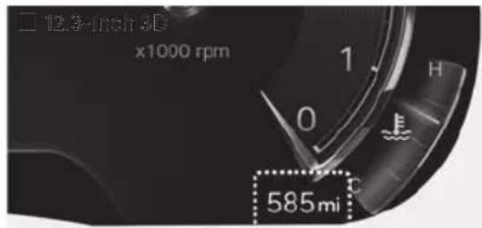 12.3-inch 3D x1000 rpm 585mi