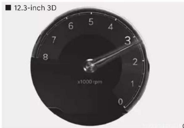 ■ 12.3-inch 3D x1000 rpm