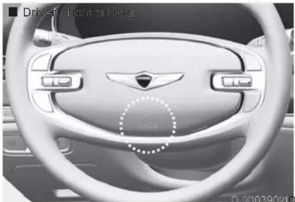 Genesis GV80 (2023) - Driver's and passenger's front air bags - 1