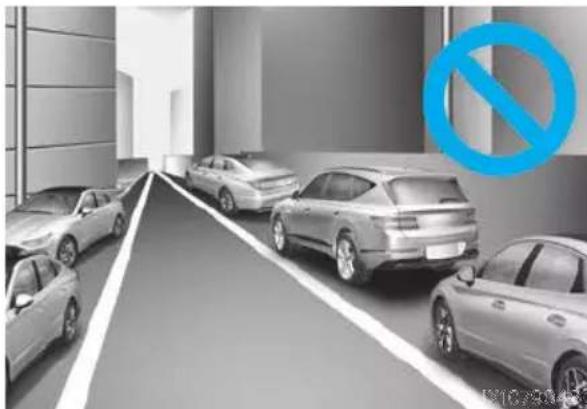Genesis GV80 (2023) - Limitations of Remote Smart Parking Assist - 8