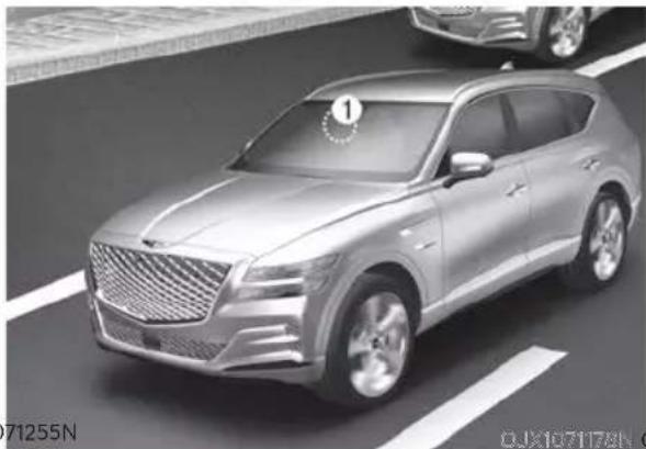 Genesis GV80 (2023) - FORWARD COLLISION-AVOIDANCE ASSIST (FCA) - 2